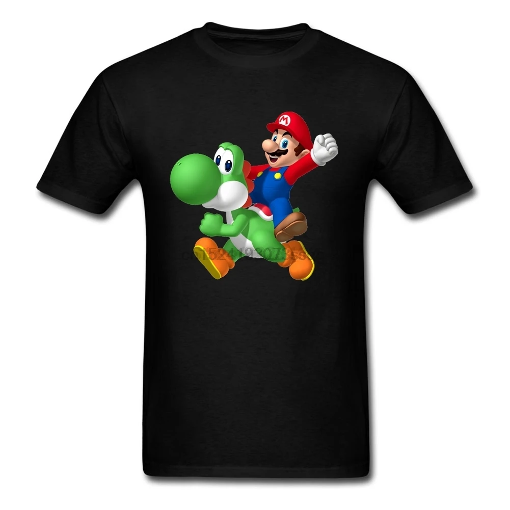 Mario riding yoshi мужские рубашки с музыкальным принтом зеленые топы для мужчин плюс
