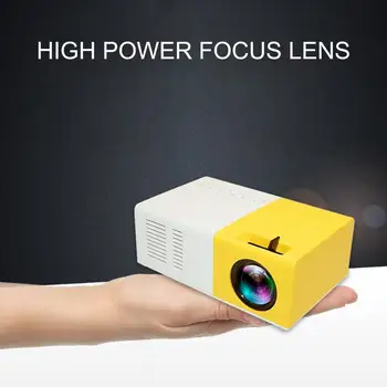 

EU Plug Home Mini Projector Machine Led Portable Handheld Projector 1080P Hdmi Usb Home Theater Cinema Projector YG300