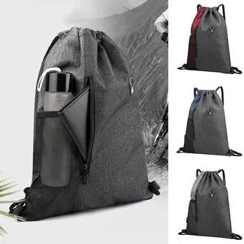 

Beach Bag Outdoor Fitness Sport Bag Bundle Pocket Unisex Drawstring Bag backpack women Backpack Tide Bag With headphone jack#45