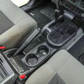 

Decoration Gear Shift Exterior Sticker Trim Mouldings For Jeep Wrangler JK 2007-10 Carbon Fiber 10 Pcs