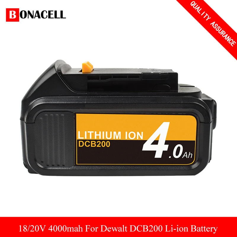 Сменный аккумулятор DCB200 DCB180 XRP 4000 мАч для Dewalt DCB182 DCB204 DCB205 DCB206 DCB205-2 DCD985B DCD771C2 DCS355D1