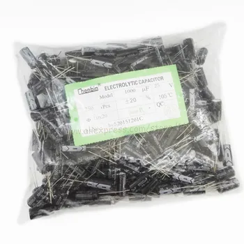 

250pcs/lot 1000uF 25V 20% 10x20mm Through Hole Aluminum electrolytic capacitor