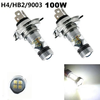 

2pcs H4 Aluminium Headlight High Power White 7500K Car DRL Turn Signal LED Driving Lights Fog Lamps 100W 1000LM 360 Degrees