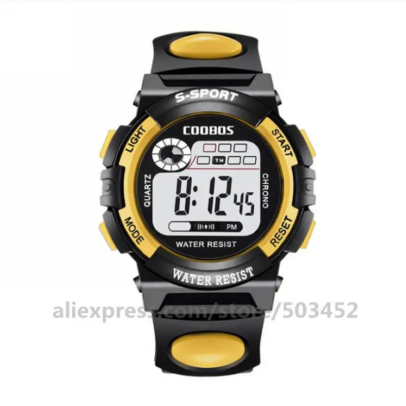 Small Yellow 100 шт./лот Reloj Hombre модные детские спортивные часы электронные часы для студентов дешевые Dight наручные часы для мужчин Reloj Mujer - Цвет: Small Yellow