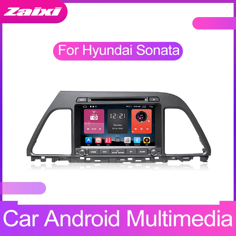 ZaiXi 2 DIN Android Сенсорный экран для hyundai Sonata~ автомобильный мультимедийный плеер Bluetooth gps WiFi навигатор fm-радиоприемник
