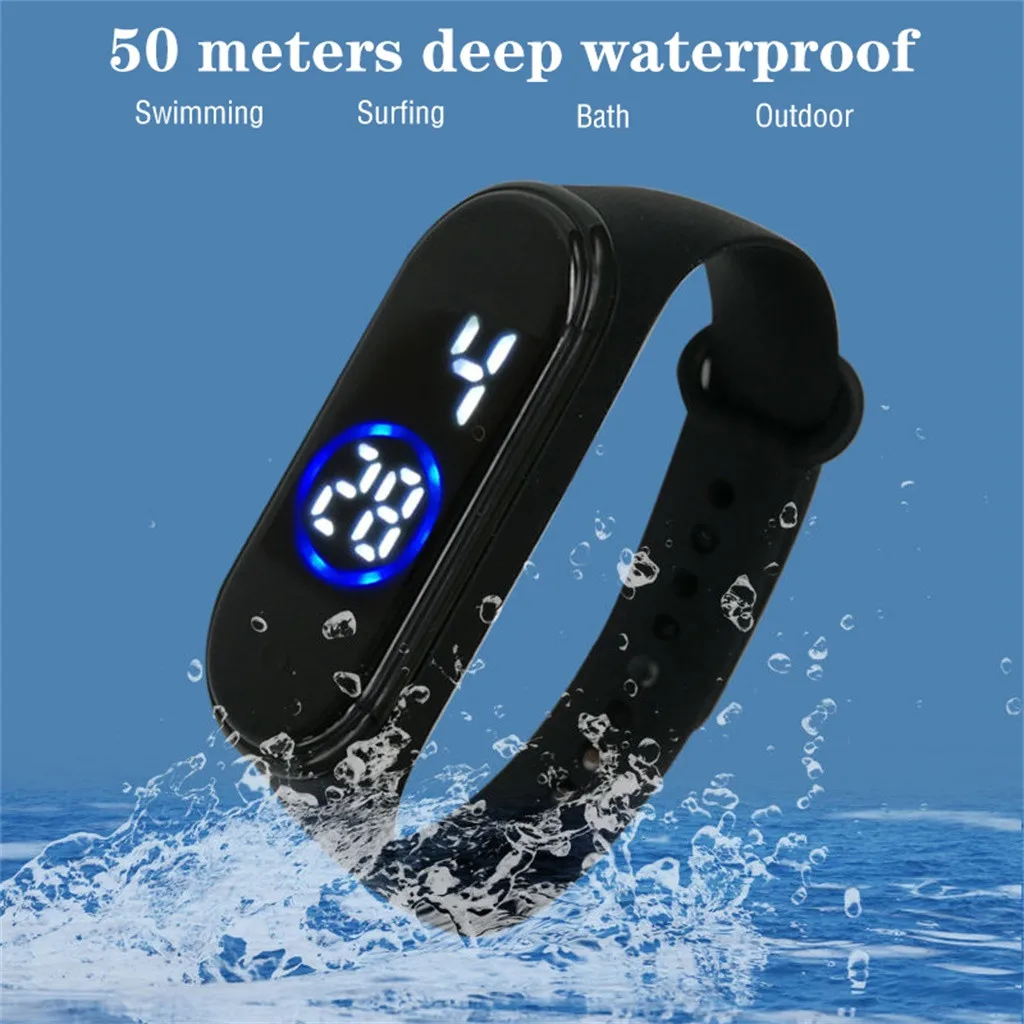 Mens Digital Watches Waterproof Digital Led Sports Watch Unisex Silicone Band Wrist Watches Casual Male Sport Watch 2022 Relogio