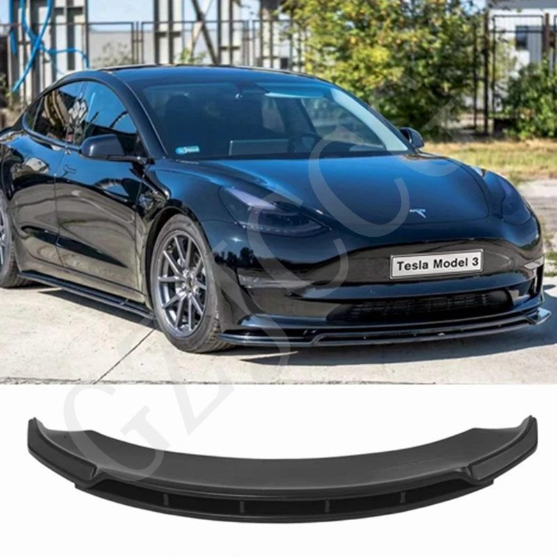 

for Tesla Model 3 2017-2020 ABS material side skirt body kit car front bumper spoiler car styling