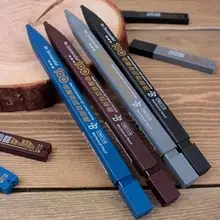 Crayon 2B Durable avec recharges, fournitures de bureau, support de plomb en plastique noir, crayon mécanique d'examen de couleur aléatoire 