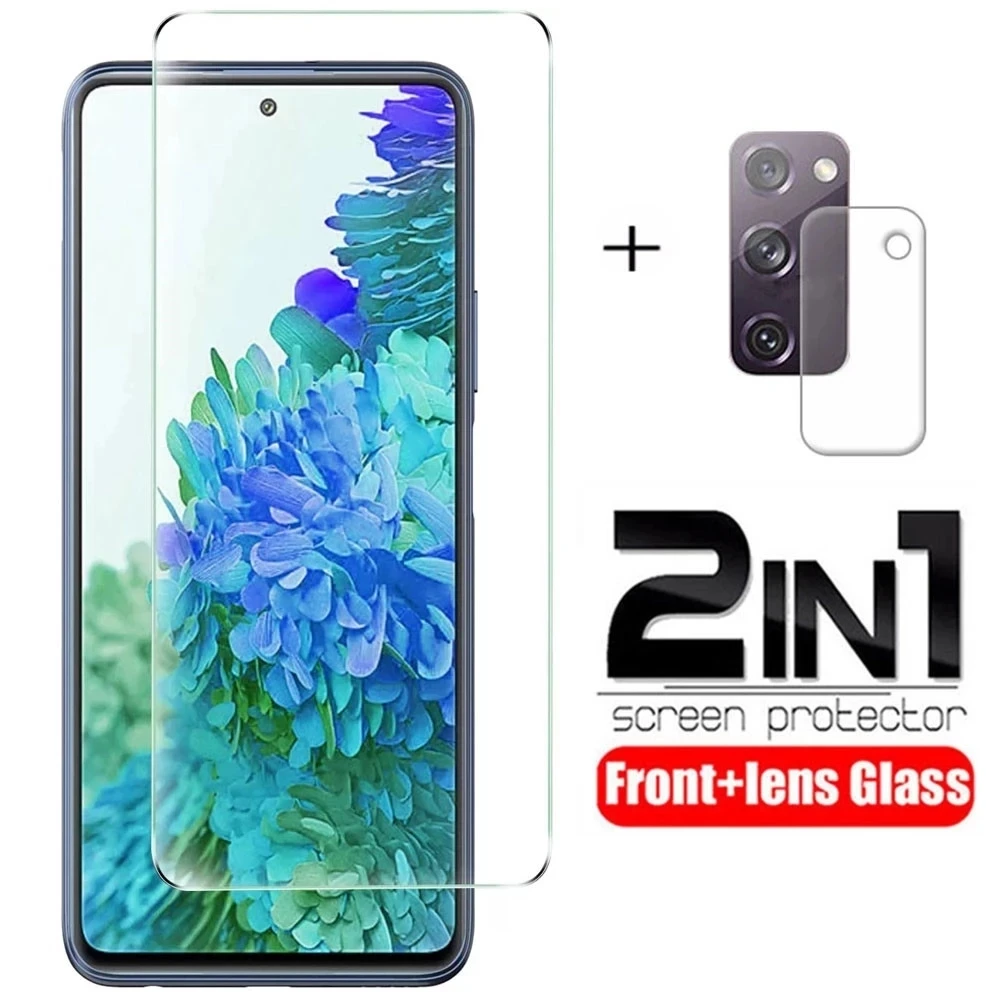 Закаленное стекло 2 в 1 для Samsung Galaxy S20 FE Fan Edition S20FE 5G 2020 SM G781B 6 5 '' защитные пленки