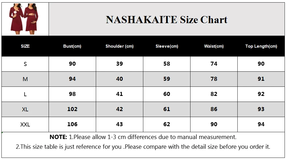 NASHAKAITE/платье для беременных; повседневное однотонное платье с длинными рукавами для кормления; ночная рубашка; платья для кормления грудью для беременных женщин