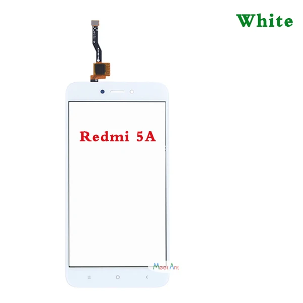 For Redmi 5A White Высокое качество для Xiao mi Red mi 6 6A/5A сенсорный экран дигитайзер сенсор внешняя Передняя стеклянная панель объектива для Red mi 6 Pro/mi A2 Lite - Цвет: For Redmi 5A White