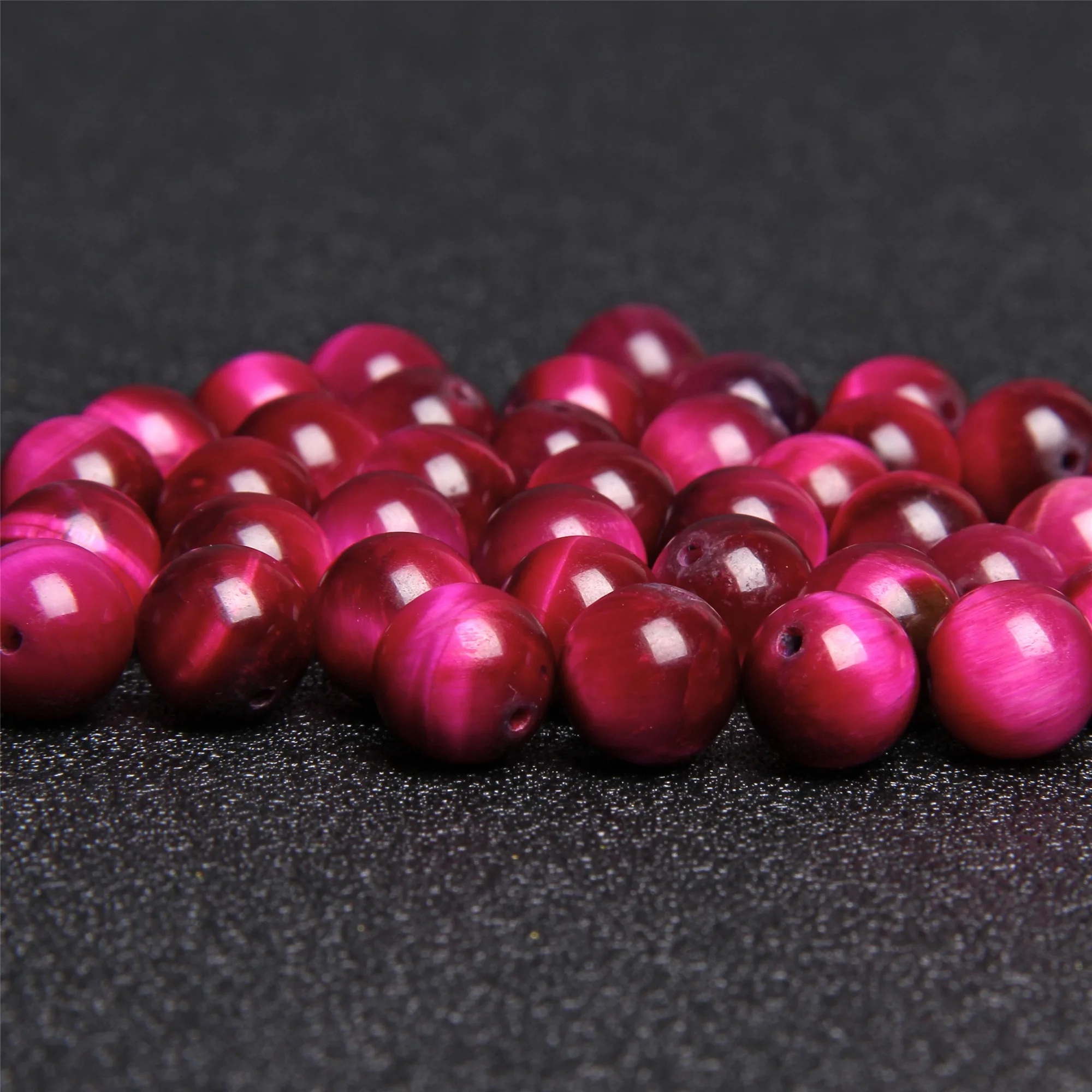Pink Tiger Eye Natural Stone Round Loose Beads for Jewelry Making 4/6/8/10/12mm DIY Bracelet Strand 15&quot Agatas | Украшения и