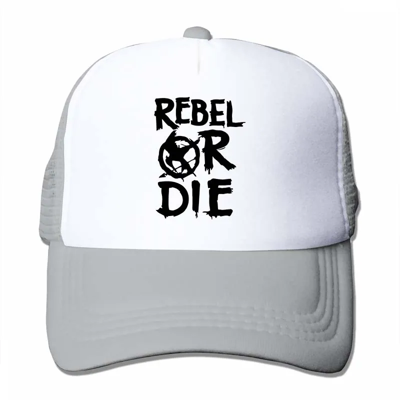 Унисекс Rebel Or Die-s Hunger Games DVD Movie Mocking Jay Подарочная бейсболка для мужчин и женщин Кепка для водителя грузовика модная Регулируемая Кепка - Цвет: 4-Gray