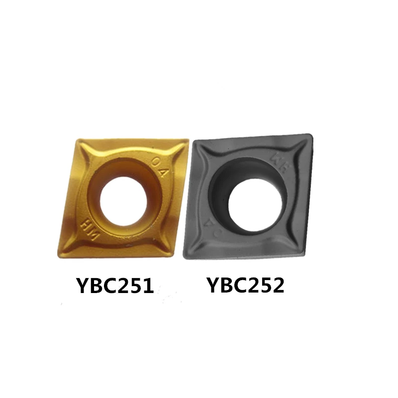 

10pcs/box ZCC CCMT09T304-HM YBC251 CCMT 09T308-HM YBC252 Carbide Inserts for steel Lathe Cutter Tools Turning Tool toczenie CNC
