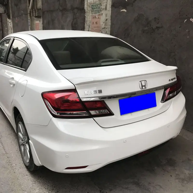For Honda Civic 9.5th 2012-2018 ABS Plastic Unpainted Color Rear Trunk Wing Lip Spoiler Car Accessories | Автомобили и мотоциклы