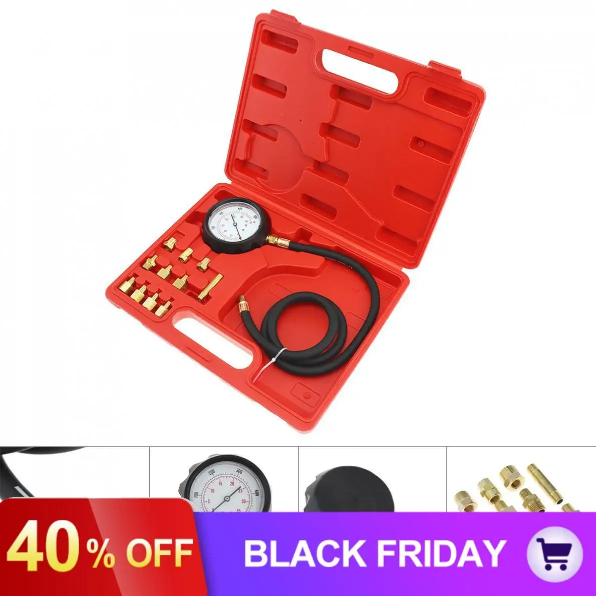 

Universal 0-500 PSI 0-35 Bar Portable Replaceable Auto Car Transmission Oil Pressure Gauge Engine Diagnostic Pressure Test Kit
