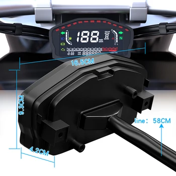 

Reliable Water Temperature Oil Gauge Tool Motorcycle LCD Screen Odometer