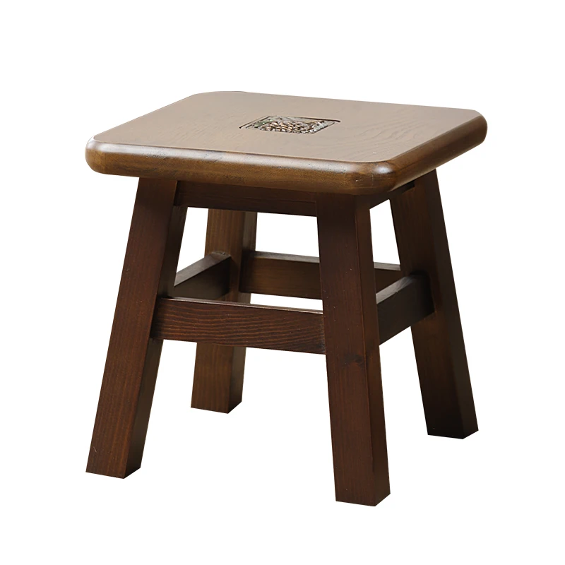 

Solid wood stool home American retro bench dining stool simple dining table stool child stool chair shoe low stool