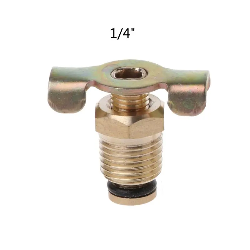 NPT 1/4 &quot3/8&quot 1/2 ''сплошной латунный Компрессор Воздушный бак фитинги дренажный