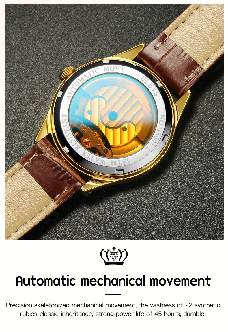OLEVS 3601 Men’s Quartz Watch description image 5