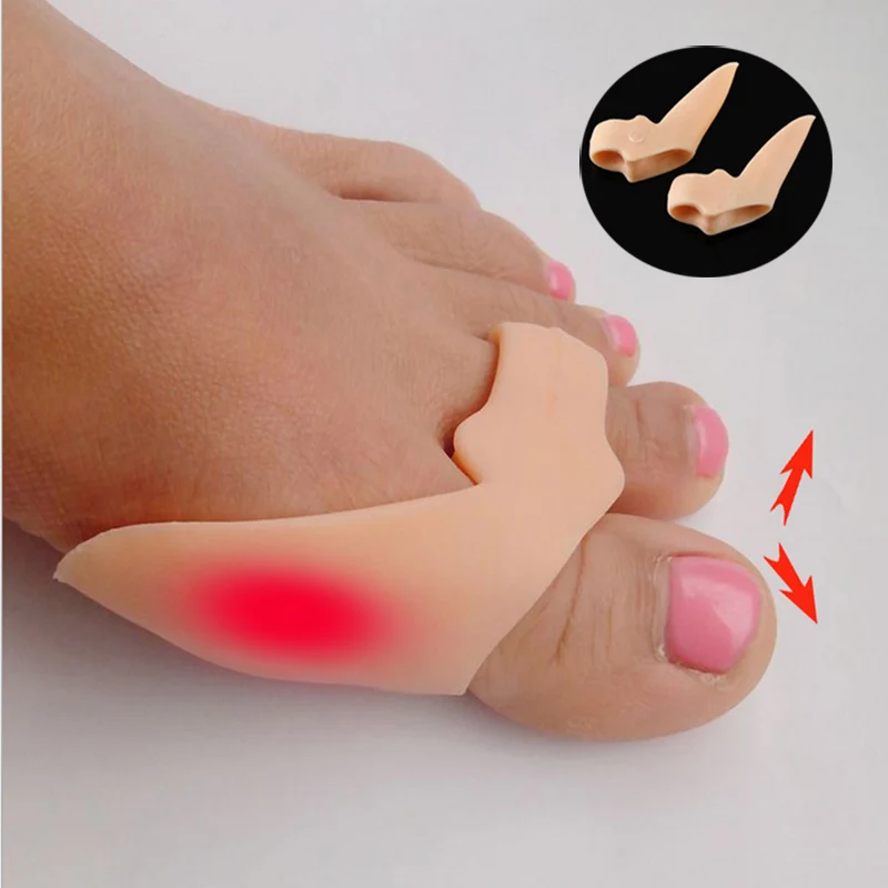 10Pcs Silicone Big Toe Separator Bunion Adjuster Hallux Valgus Toe Straightener Corrector Gel Foot Fingers Pedicure Tool D2222