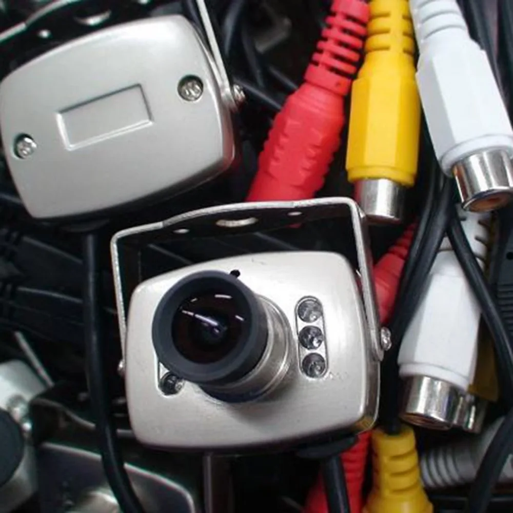 Мини-камера с инфракрасным ночным видением, охранное видеонаблюдение, видеокамера 420 ТВ линий, CMOS сенсор, объектив 3,6 мм, видеокамеры