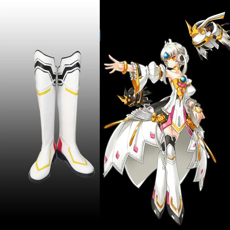 ELSWORD Elesis бримсон флеш-накопителей “Мстители” ева сапоги нимфетки ботинки для костюмированной вечеринки в стиле аниме для вечеринок вечерние Косплэй ботинки изготовленные под заказ Для женщин Обувь на высоких каблуках