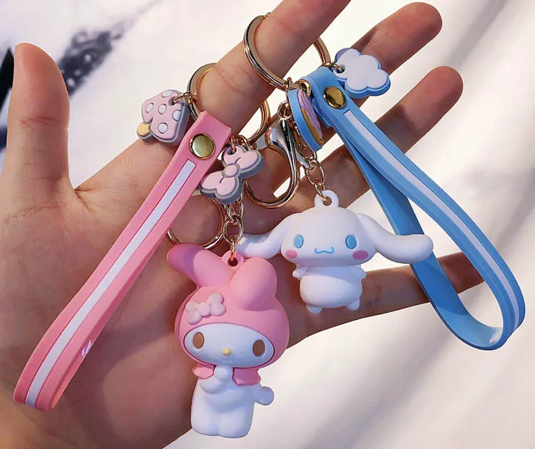 Милый брелок Hello Kitty Большие ушные брелки с собаками красивый мультяшный пингвин брелок мешочек для украшений брелок автомобильный кулон porte clef