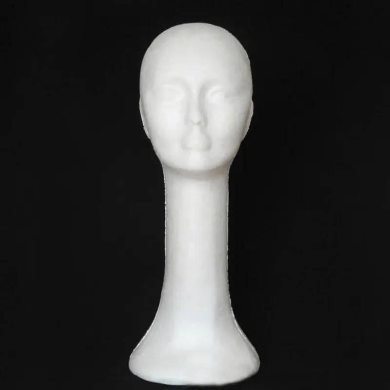 

Foam Female Human Head Long Neck Mannequin Wig Hat Display Stand Model Exquisite