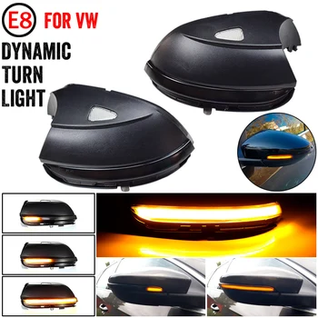 

For VW Passat CC B7 Beetle Scirocco Jetta MK6 Euro LED Side Wing Dynamic Turn Signal Light Rearview Mirror Indicator