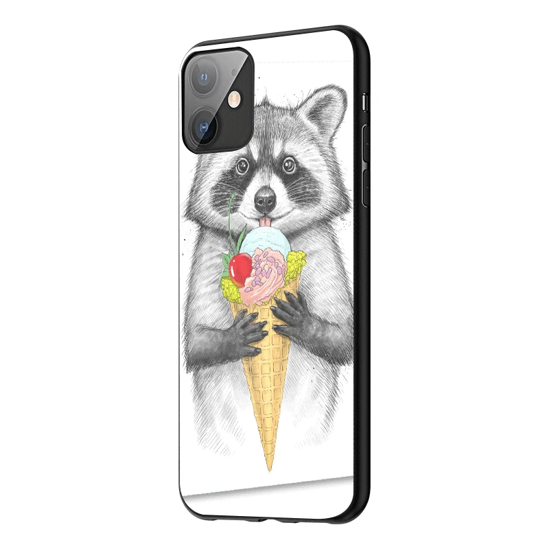 Чехол для телефона с уникальным дизайном енота iPhone 11 Pro SE 2020 Max 6 6S 5 5S XR X XS MAX 8 7