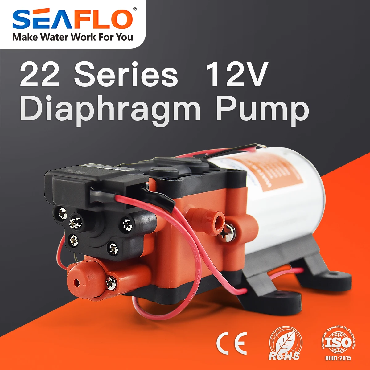 SEAFLO 1.3 GPM 60 PSI Automatic Marine Water Diaphragm Pump 12V Self Priming Electric Yacht Boat Marine RV Caravan High Pressure marine water pump