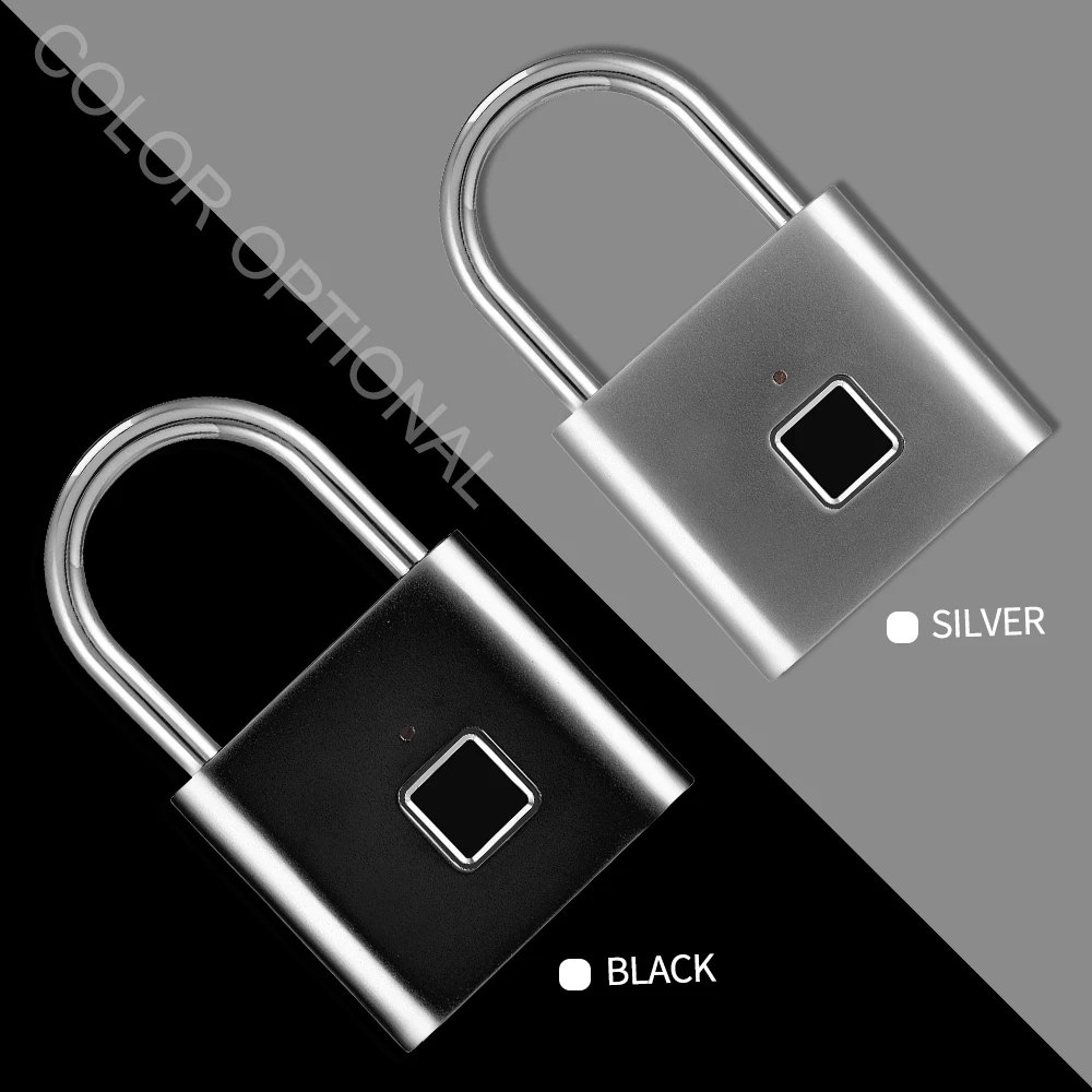 

Smart Fingerprint Lock Small Size Padlock Cabinet Fingerprint Padlock Anti-theft Lock For Home Dormitory