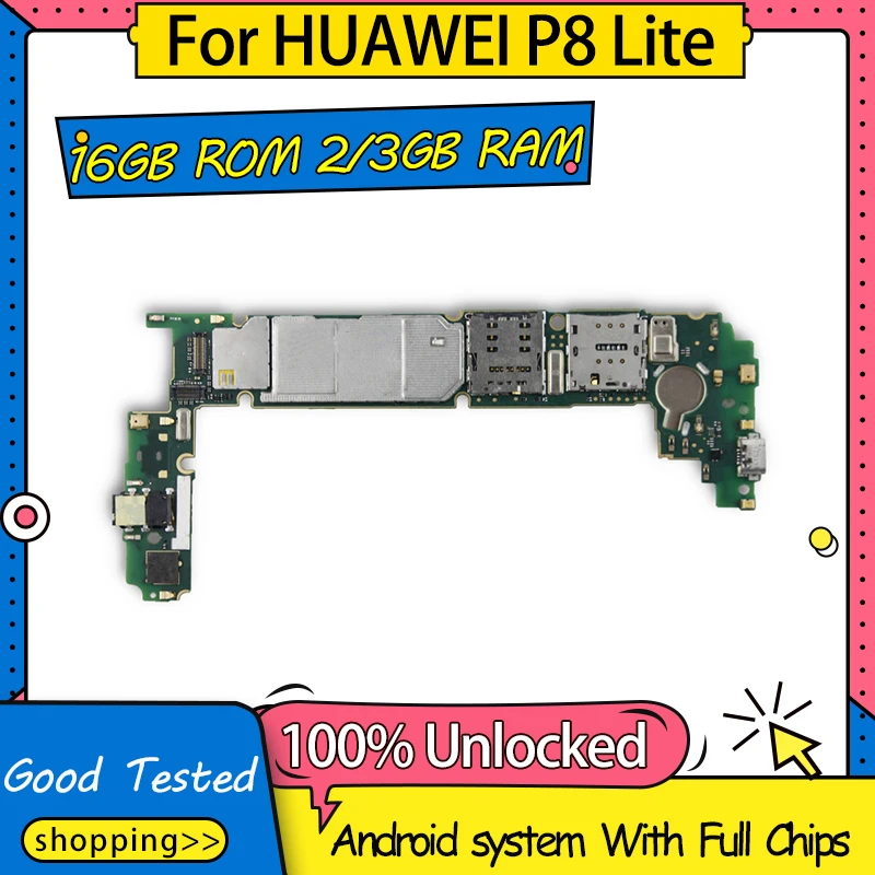Материнская плата для HUAWEI P8 Lite разблокированная материнская 16 Гб ПЗУ 2 ОЗУ с