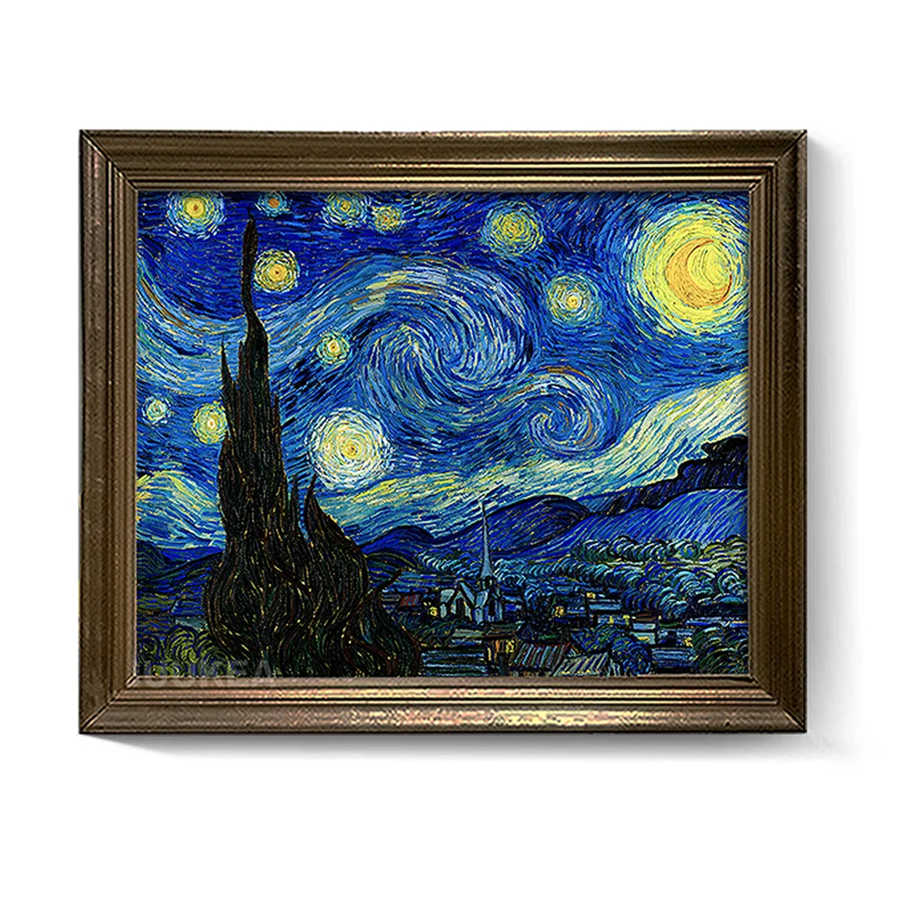 Vincent van Gogh звездное небо абстрактный Классический стиль холст Художественная