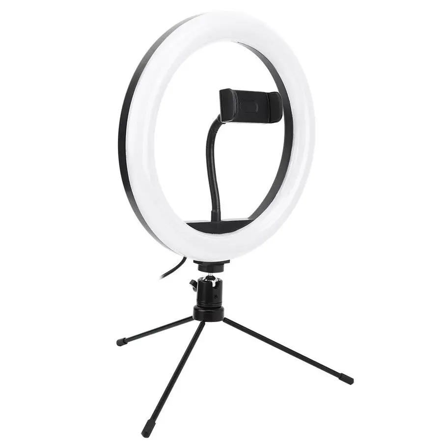 selfie light 10inch Ring Light Set with Tripod Phone Clip Accessory for Action Camera Live Video Shoot Vlog phone | Электроника
