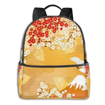 

2020 Hot Sale Women Men Unisex Beautiful Japan Kimono Backpack New Trend Teenager School Bag Couples Back Pack Travel Bag