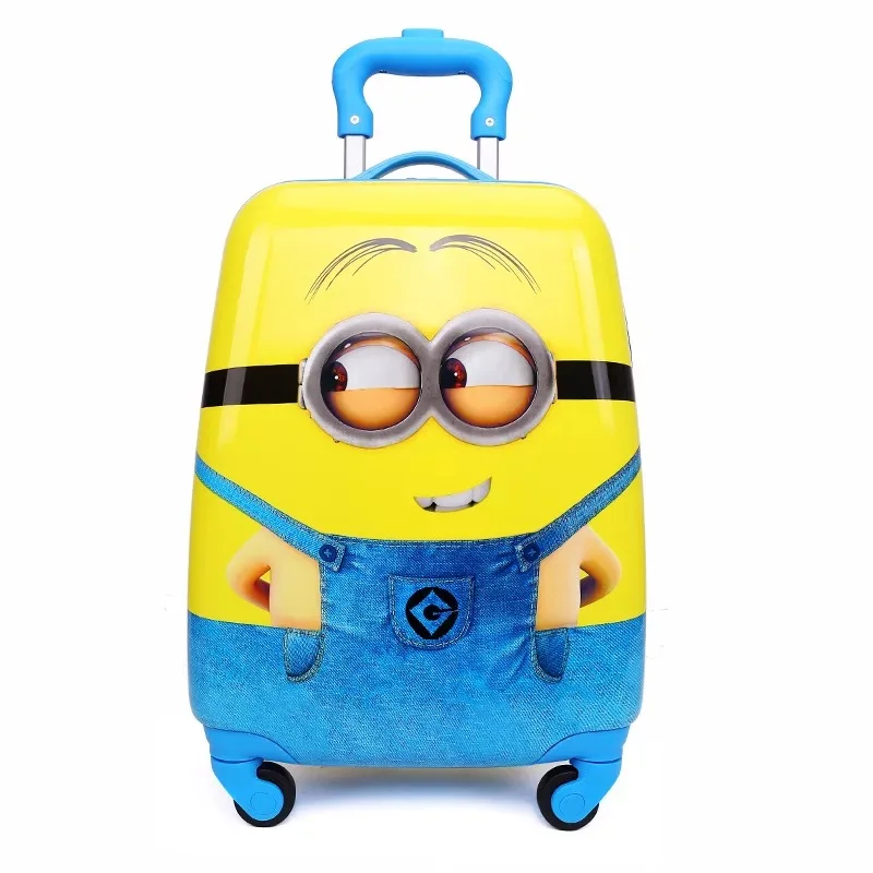 Cartoon suitcase 18 дюймов чемодан на колесиках, Детский чемодан на колесиках, чемодан для путешествий, чемодан для каюты, мультяшная Губка Боб, милая сумка для девочек - Цвет: Cartoon suitcase