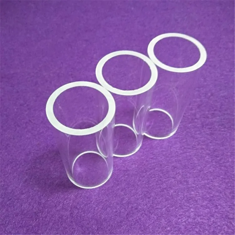 Customized both ends open clear quartz glass tube OD40*thickness4tube