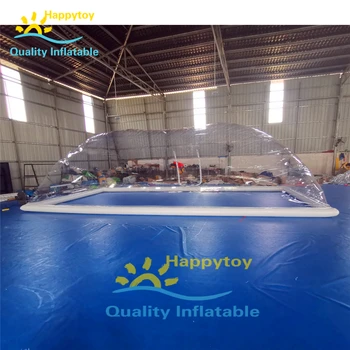 Best High Quality Inflatable Pool Dome Float Outdoor Swimming Pools Clear Cover Tent With Blower