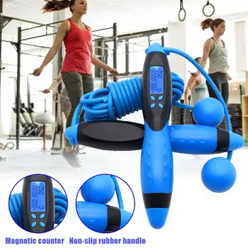 

Digital Wireless Calorie Counter Skip Rope Sport Weights Crossfit Exercise Fitness Body Building Jump Ropes With Digital Counter