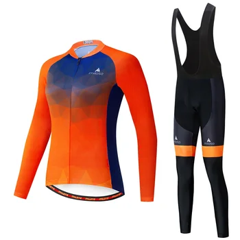 

autumn Pro Cycling Jersey Set Long Sleeve Mountain Bike Cycling Clothing Breathable MTB Bicycle Clothes Wear Suit for Women