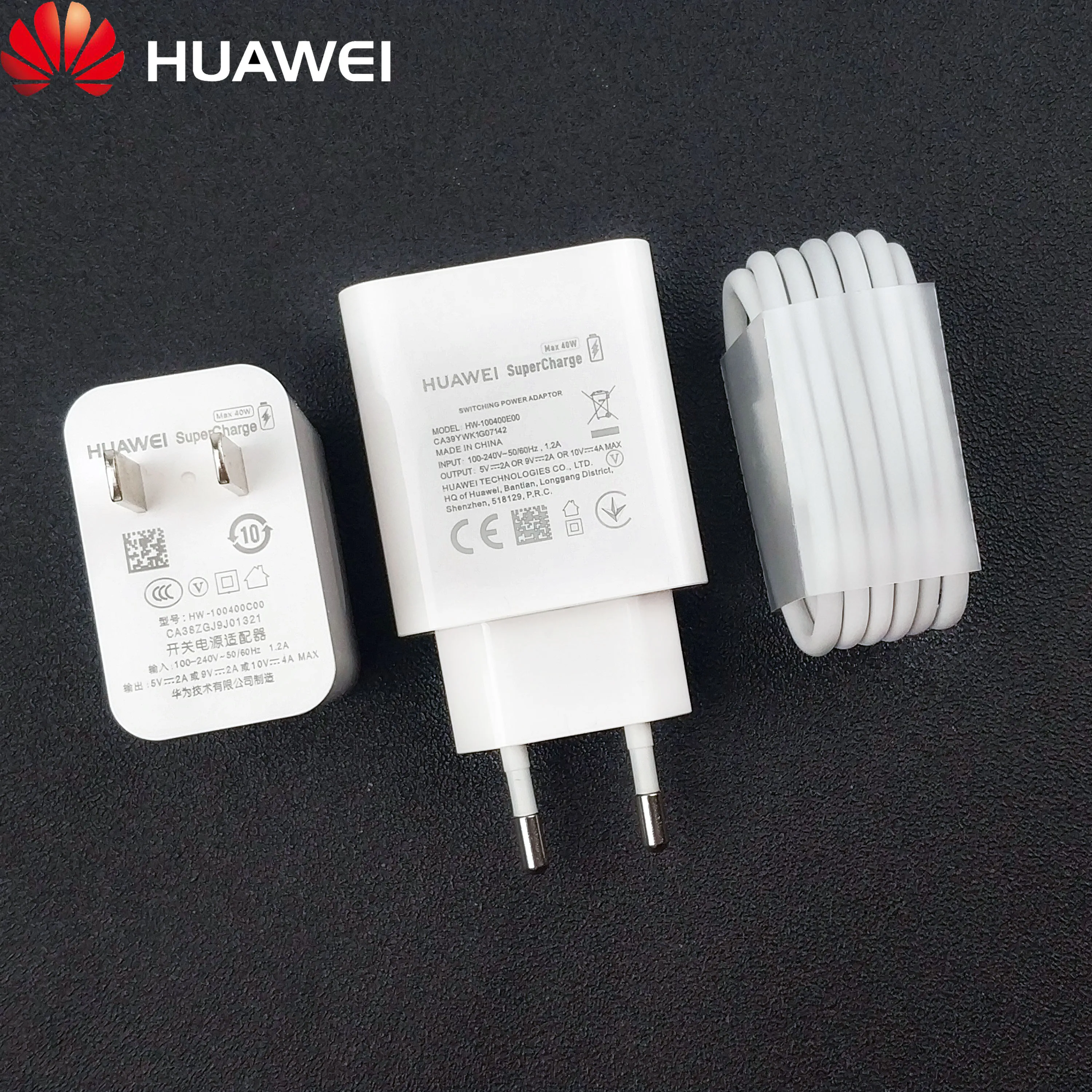Зарядное устройство huawei p30 супер зарядка 40 Вт Быстрый кабель type-c зарядный адаптер для P30 Pro mate 20 Pro X RS mate 10 P20 P10 magic