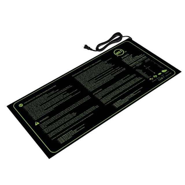 Tartós Vízálló Palánták Fűtőszőnyeg Beltéri Meleg Hidroponikus Pad Met Standard Növényi Csírázás Indító Takaró 10 "X 20" - Image 3