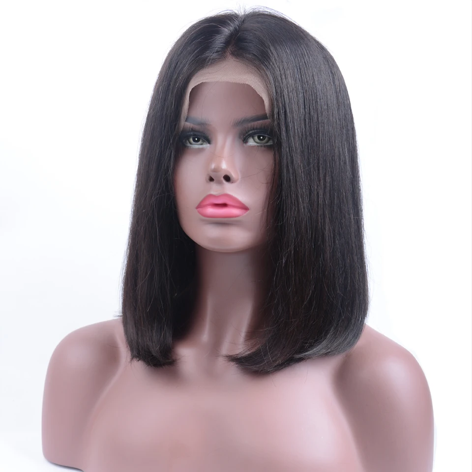 13x4 Bob lace front Wigs Brazilian wig straight lace front wig Short lace front Human Hair Wigs For black Women pixie cut wig