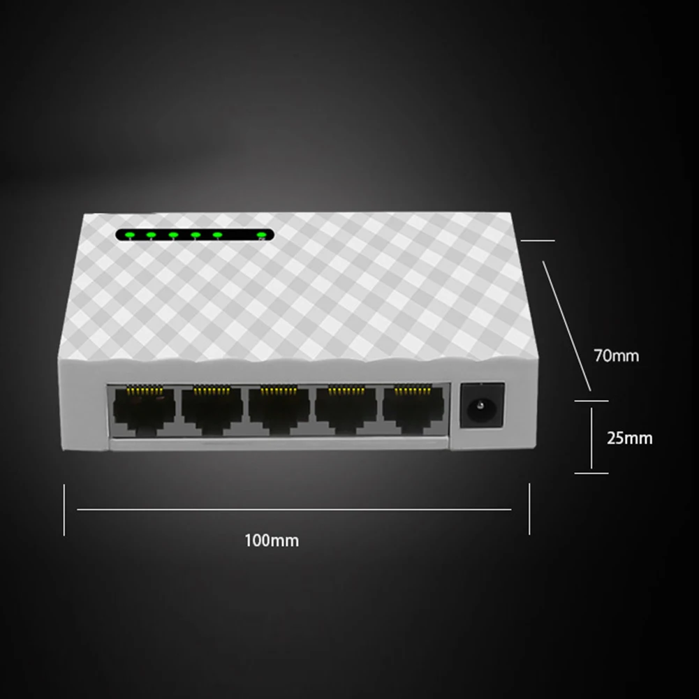 LAN Fast Ethernet концентратор мини домашний мониторинг офиса общежития сетевой коммутатор настольная база гигабитные аксессуары 5 портов пластик