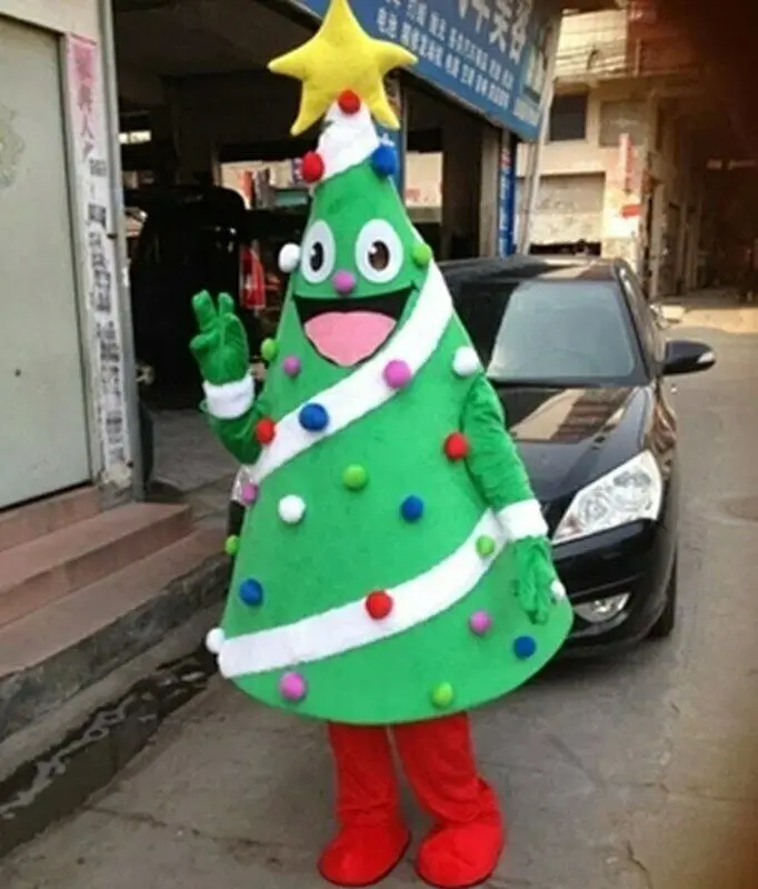 Костюм талисмана для рождественской елки, вечерние костюмы для костюмированной игры, наряд для взрослых на Хэллоуин, с фабрики - Цвет: as show2