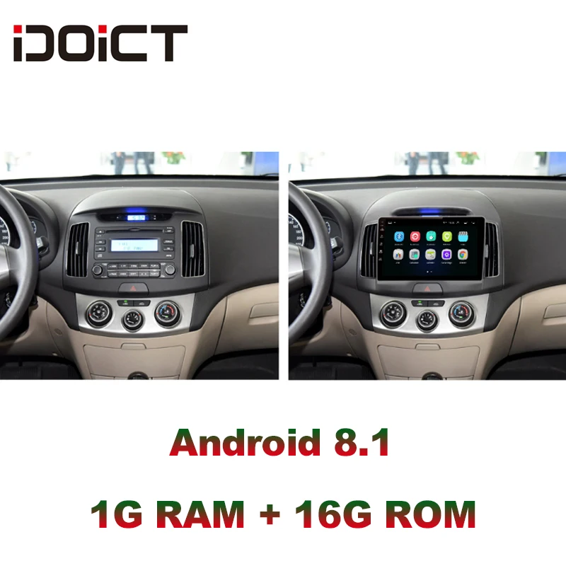 Автомобильный DVD плеер IDOICT на Android 8 1 с GPS навигацией мультимедийный проигрыватель