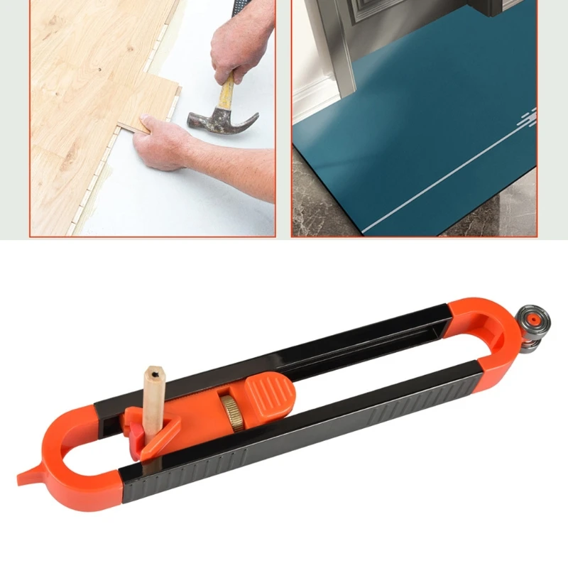 E5BE Woodworking Tool Profile Scribing Ruler Contour Gauge with Lock