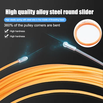 

Fish Tape Wire Cable Puller Through Wall Wire Threader Cable Fastener Cable Running Rods Fish Tape Pulling In Stock